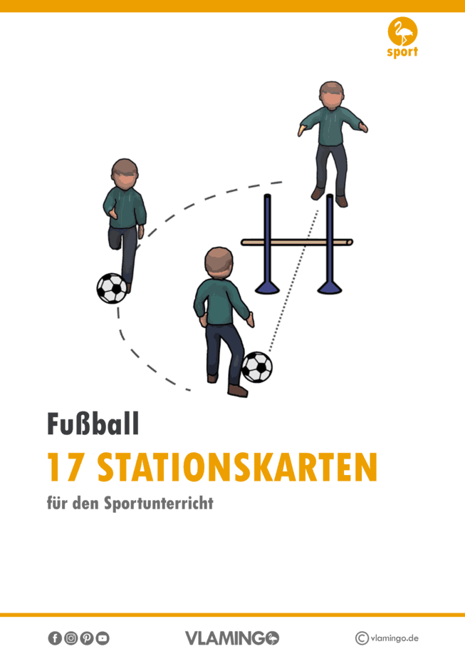 17 Fußball Stationen Übungen für den Sportunterricht Zirkeltraining