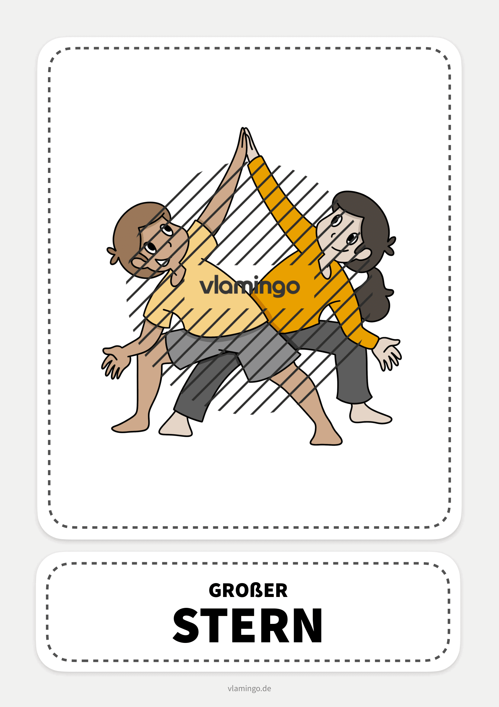 Partner-Yoga - Großer Stern