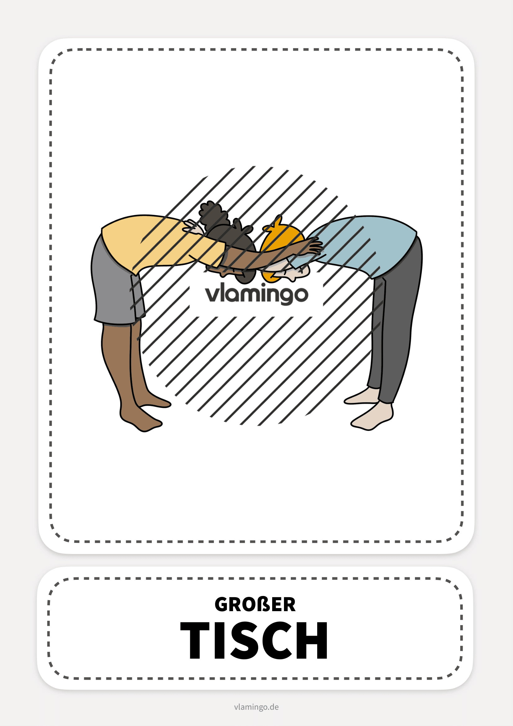 Partner-Yoga - Großer Tisch