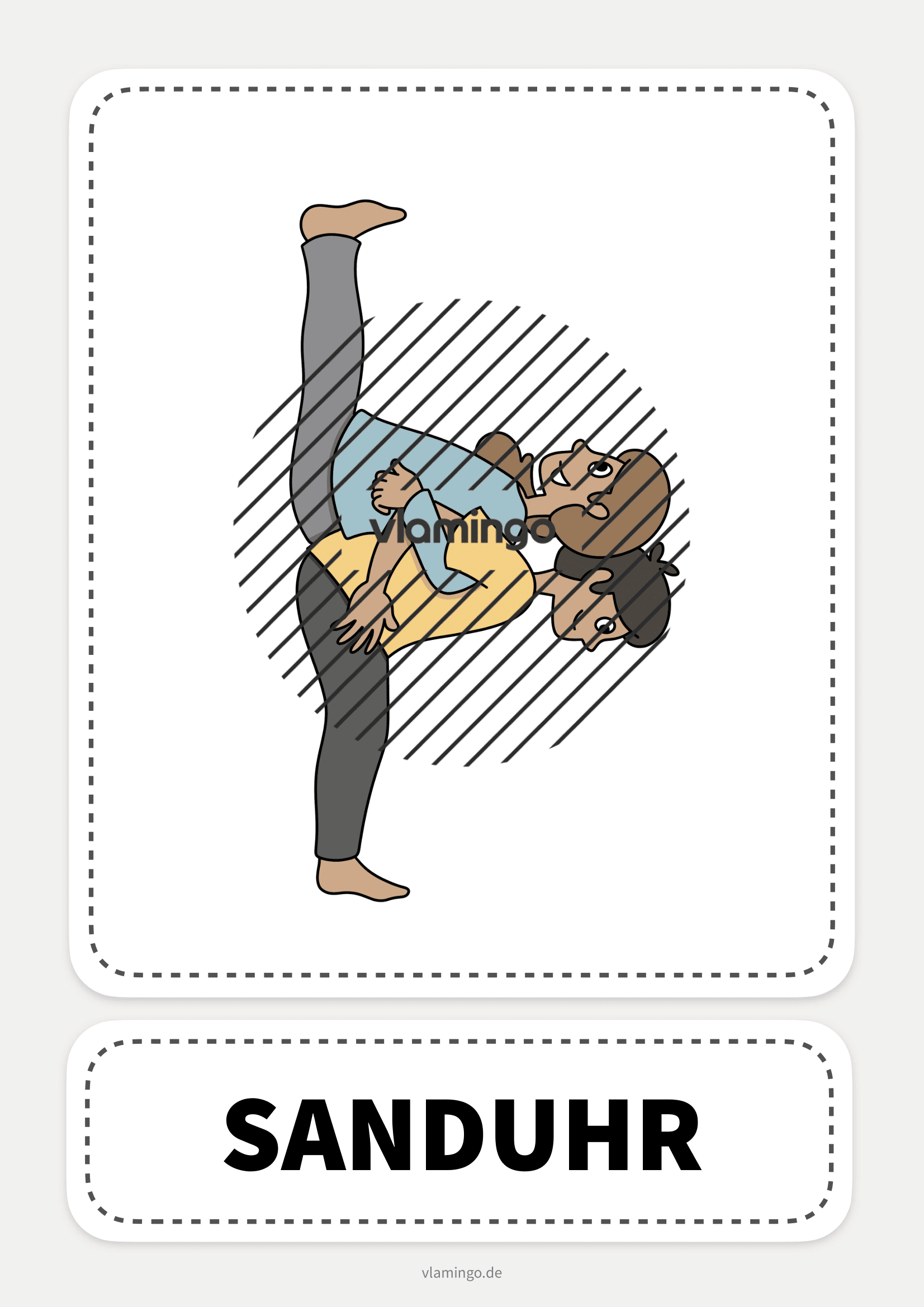 Partner-Yoga - Sanduhr
