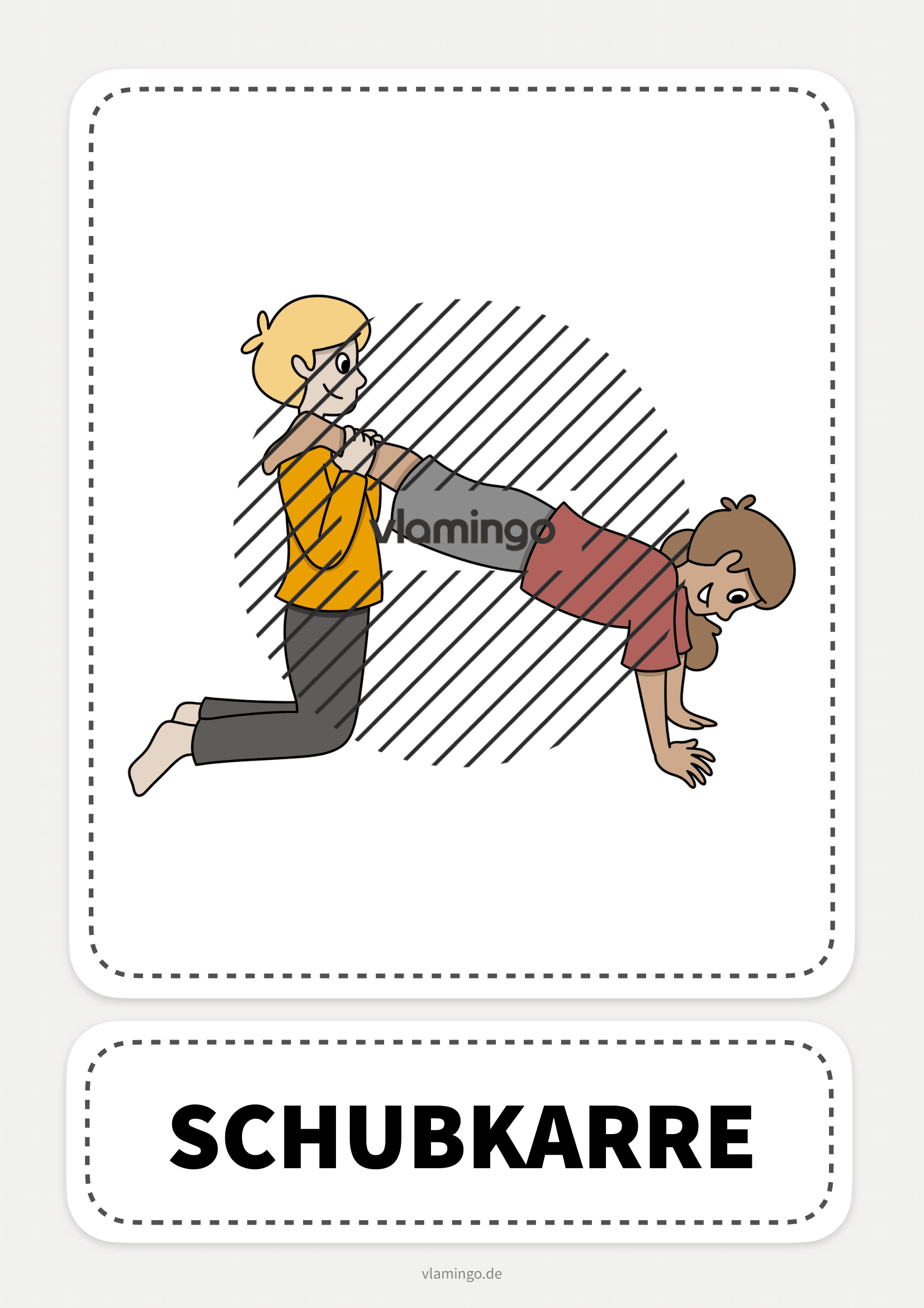 Partner-Yoga - Schubkarre