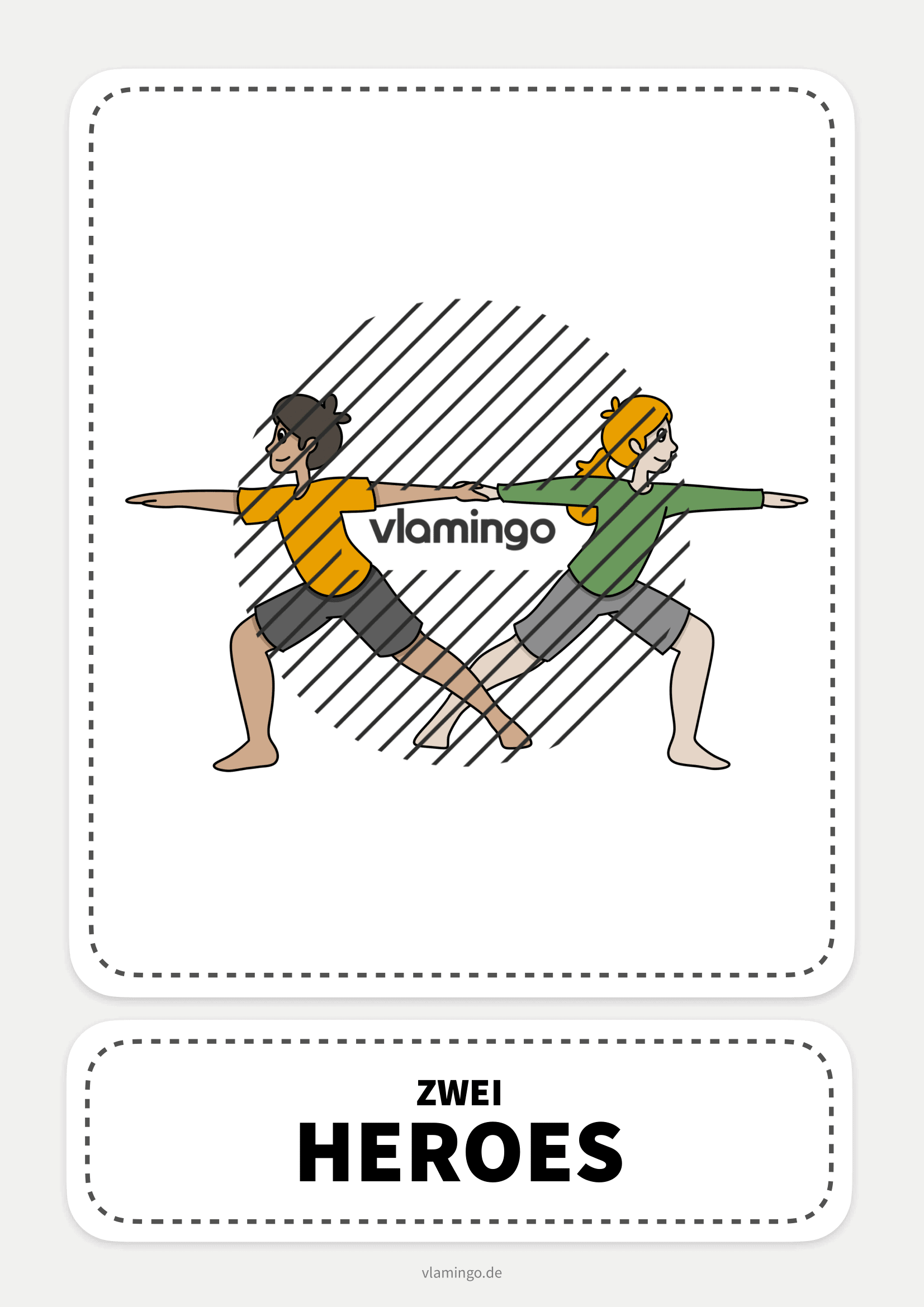 Partner-Yoga - Zwei Heroes