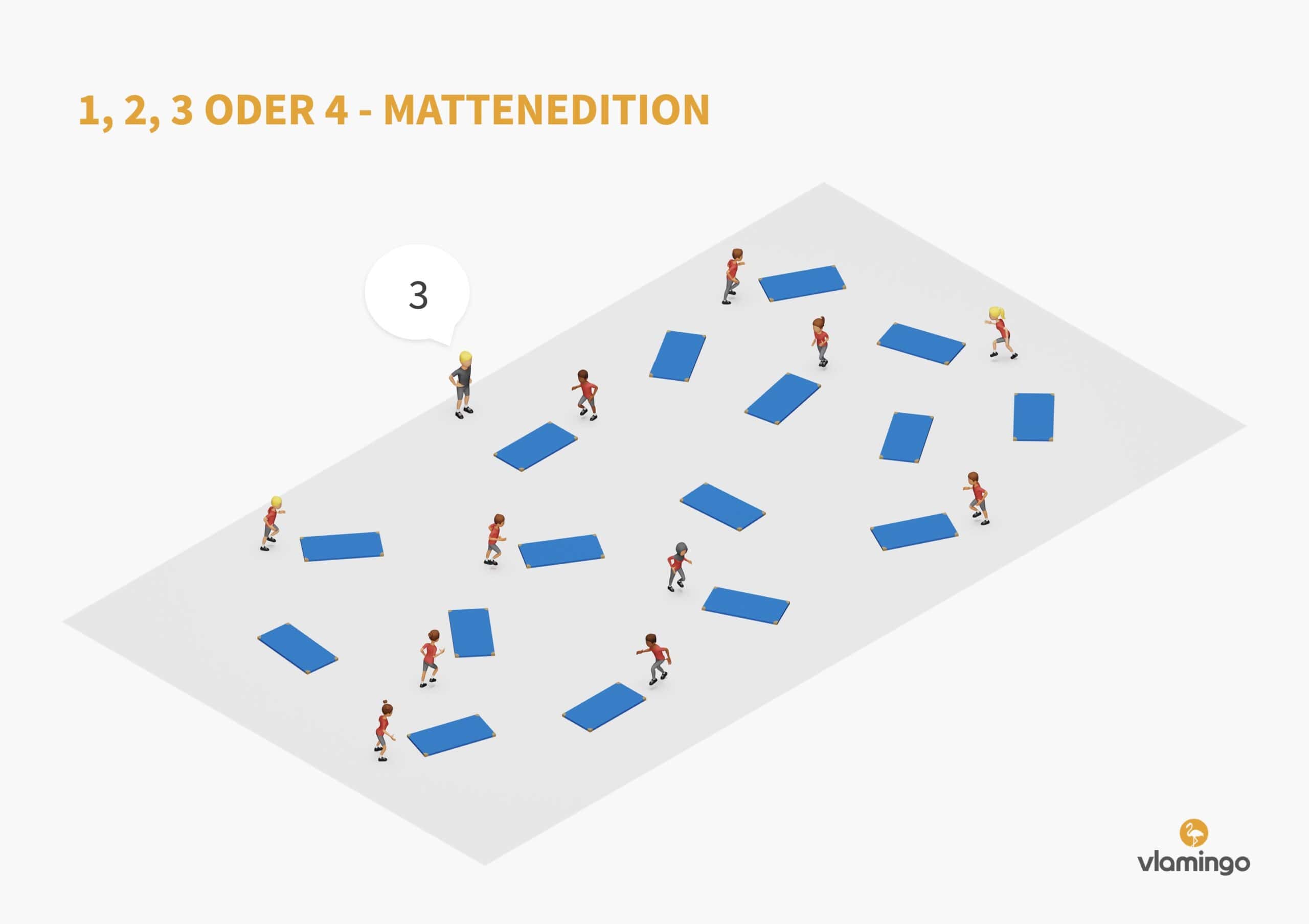 Mattenspiel - 1, 2, 3 oder 4 Mattenedition