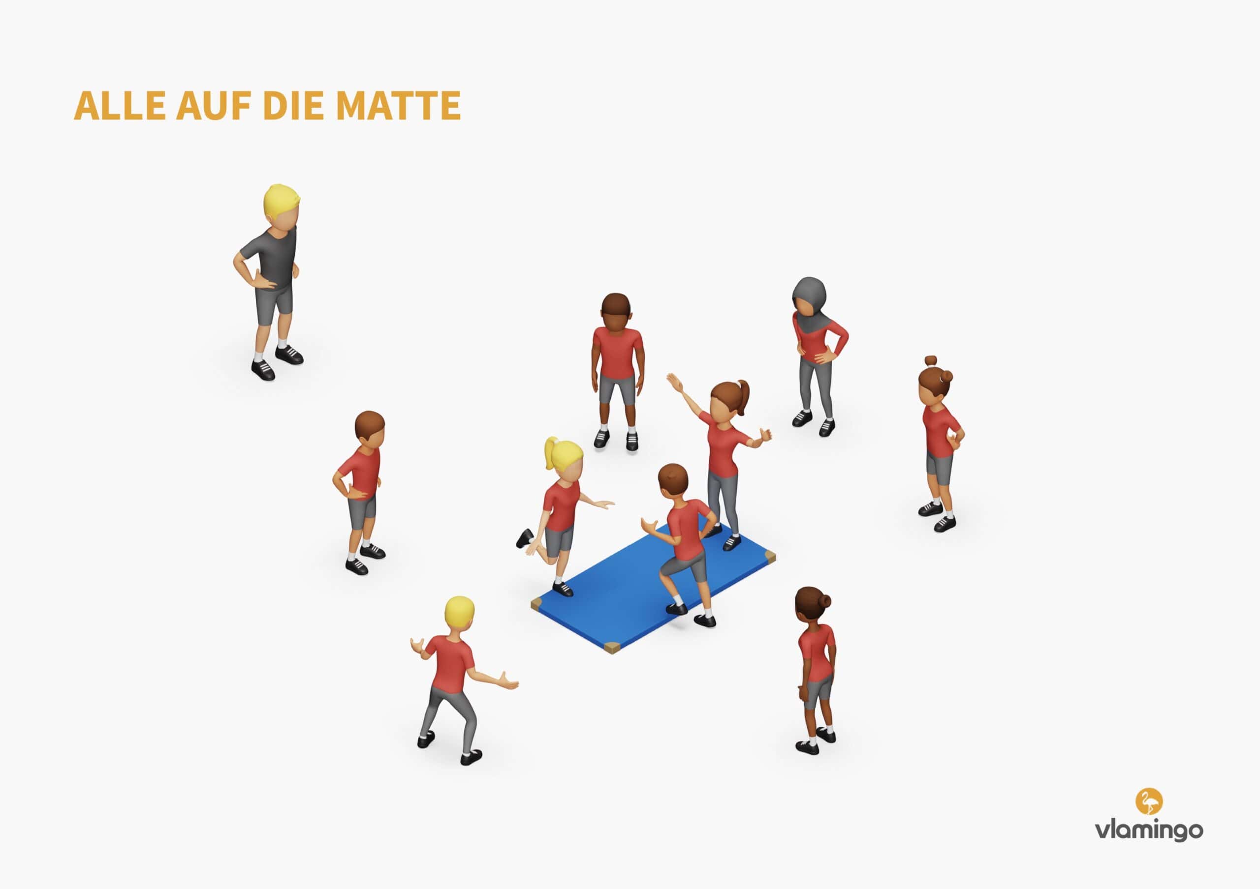 Mattenspiel - Alle auf die Matte