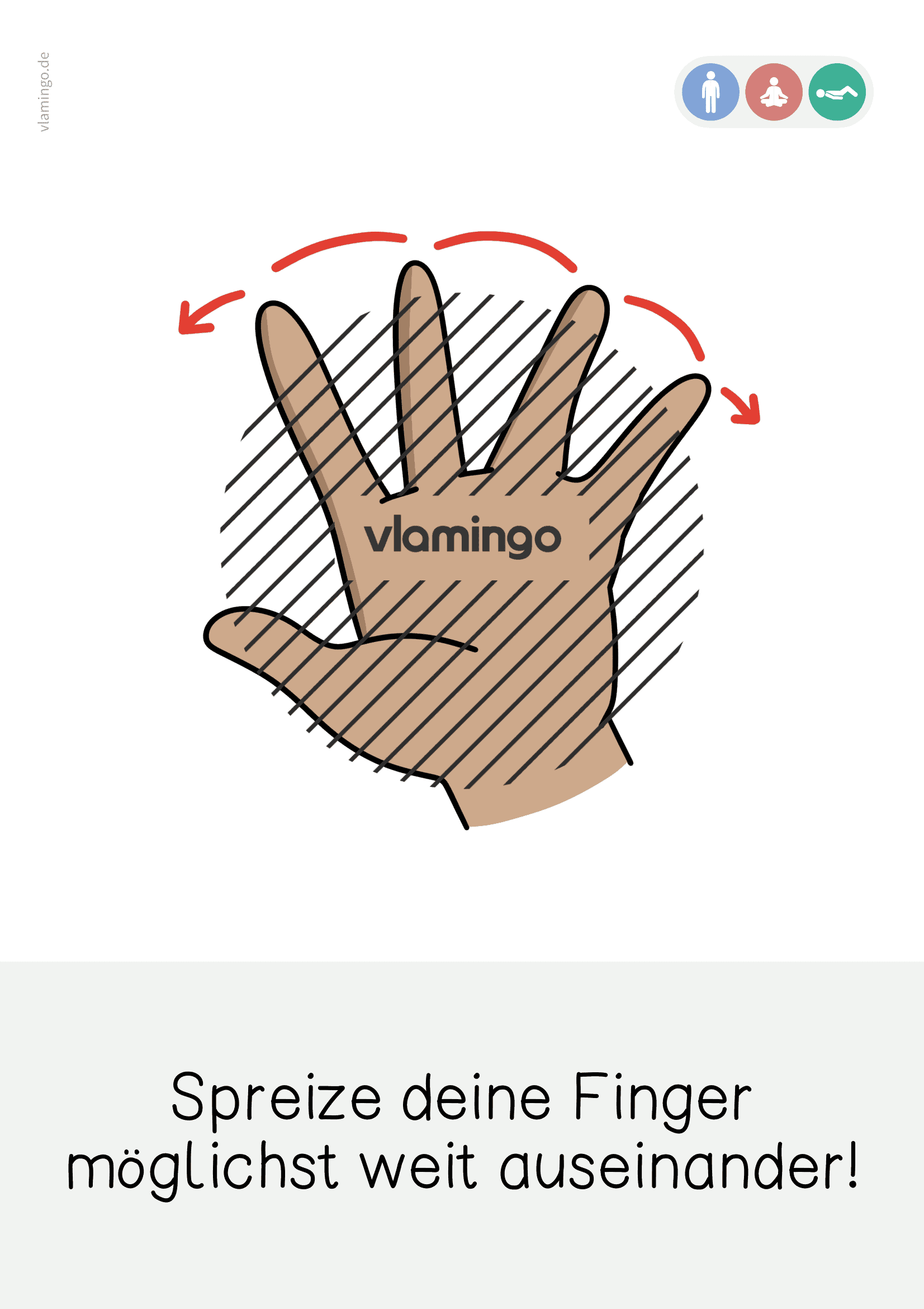 Achtsamkeitsübung 08 - Finger spreizen