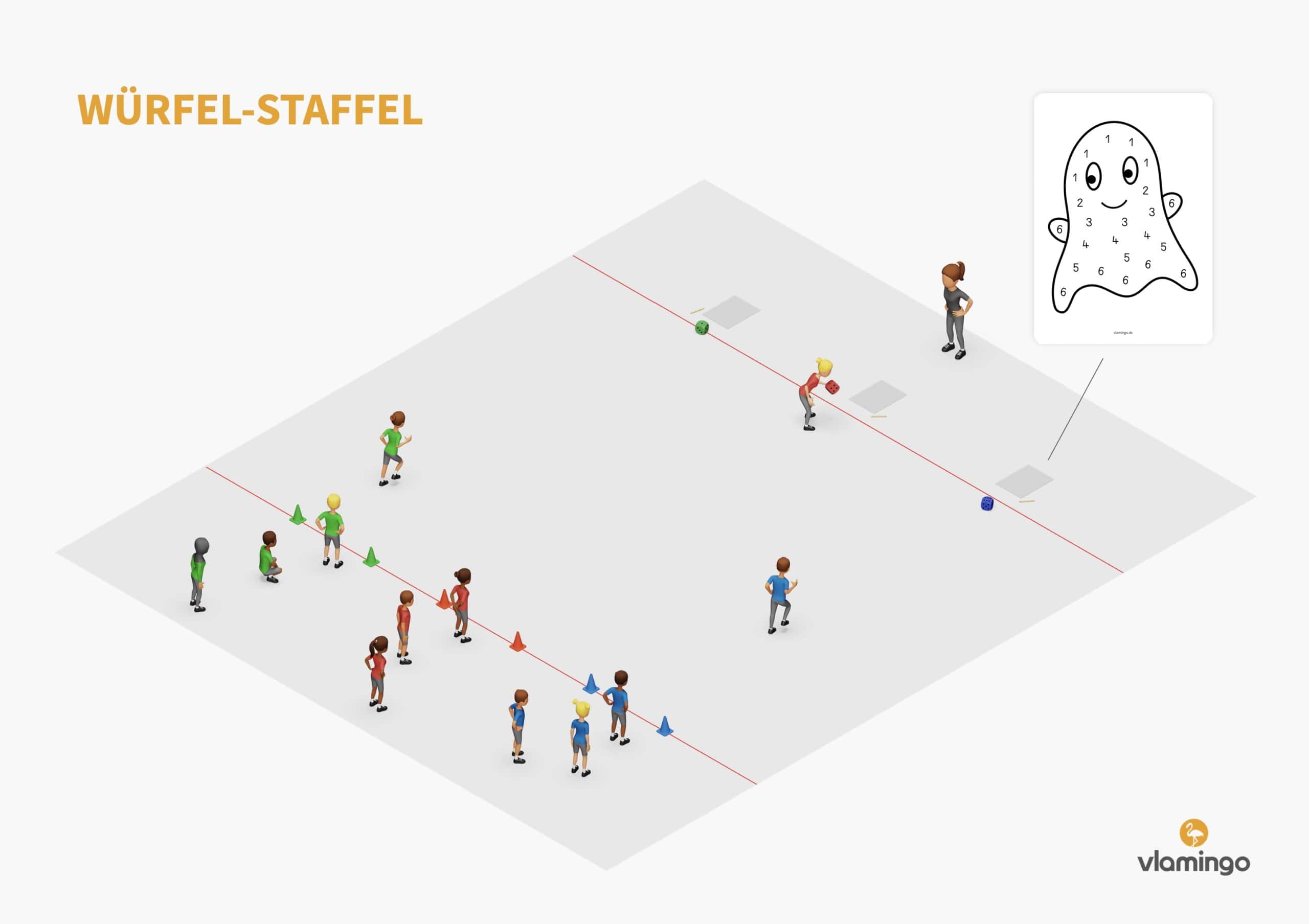 Würfel-Staffel - Halloween-Edition - Hallenplan