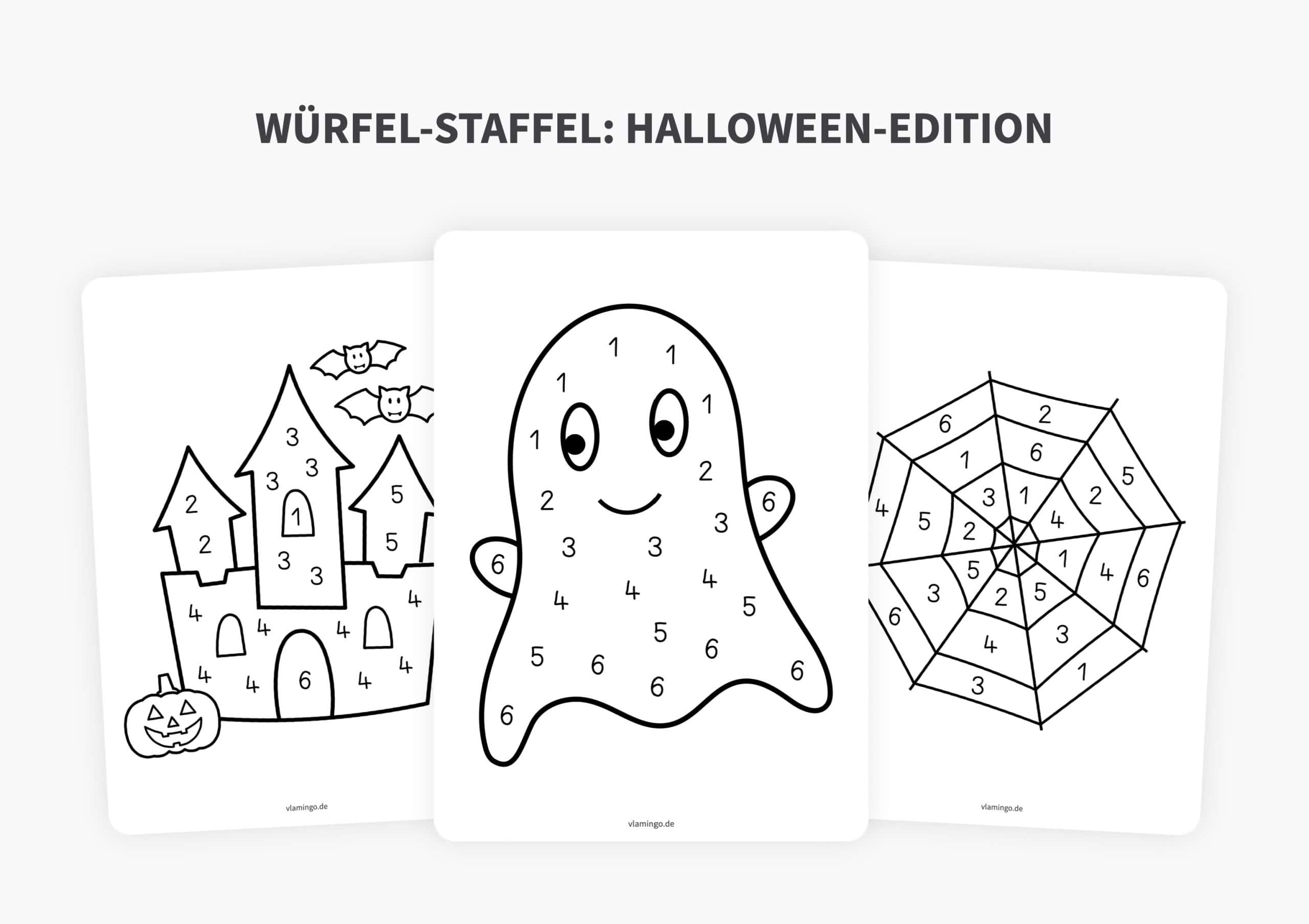 Würfel-Staffel - Halloween-Edition - Vorlagen