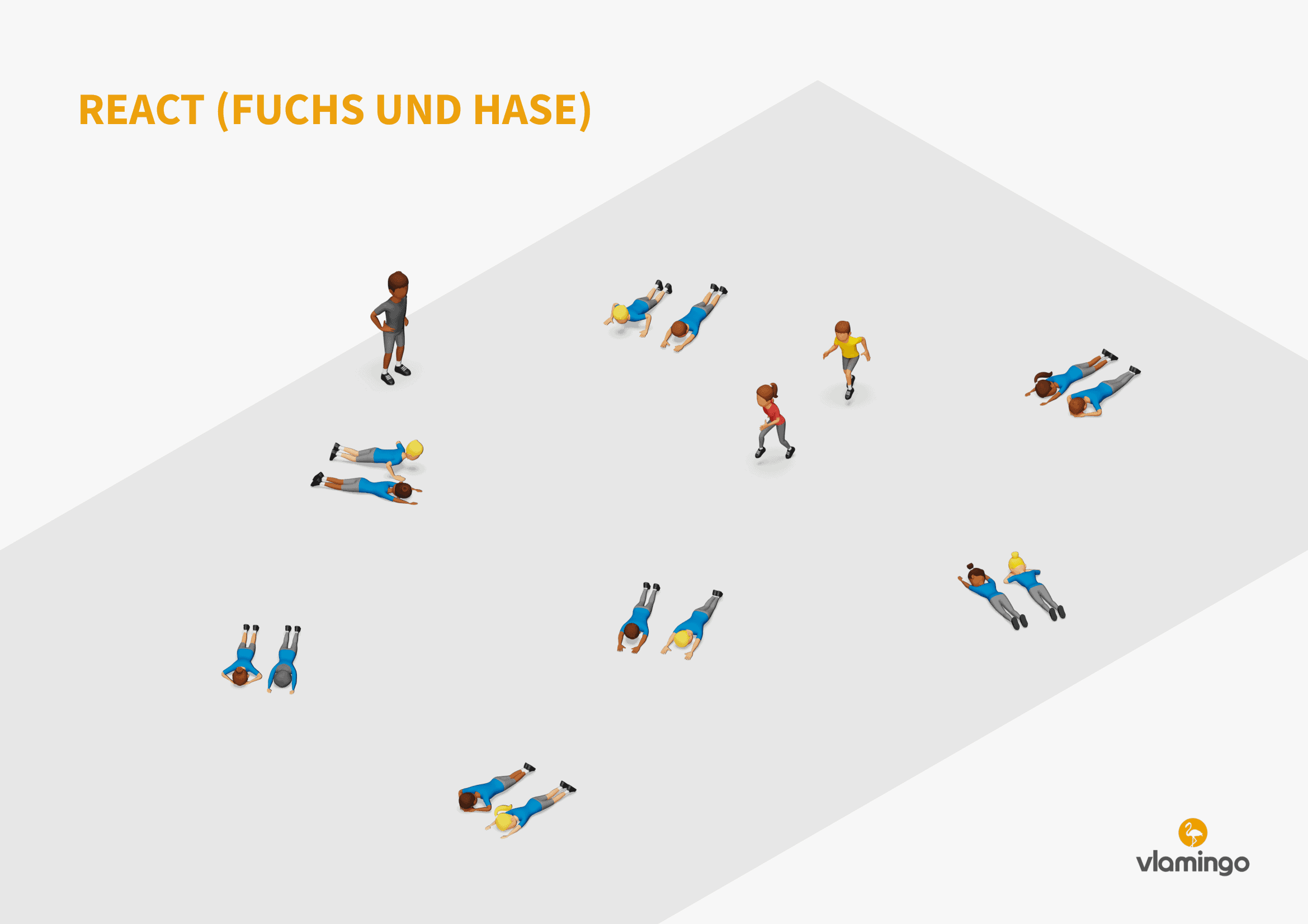 Sprintspiel - React (Fuchs und Hase)