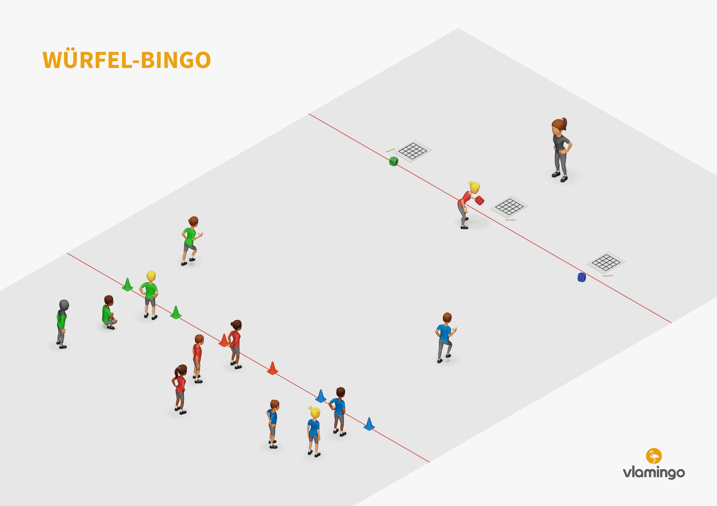 Sprintspiel - Würfel-Bingo